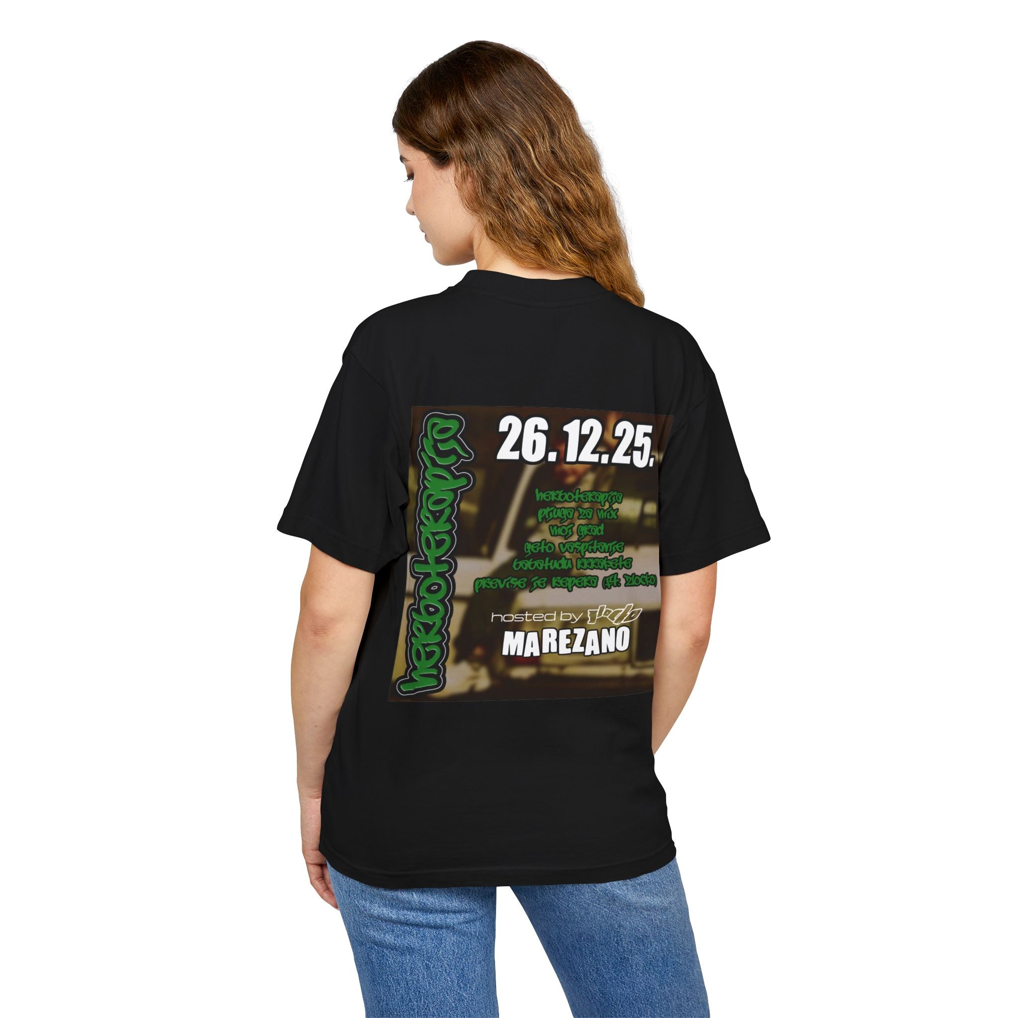 Graphic Tee — 'Herboteropsa' Band Tour Shirt (26.12.25 Concert Poster Back Print)